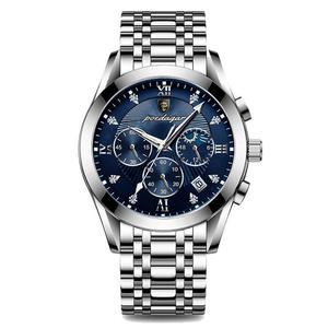 Montre pour homme décontractée, aiguilles lumineuses, aspect élégant, calendrier, montre-bracelet à quartz tendance - Product Image 6