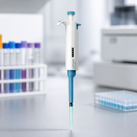 Pipettes à volume fixe autoclavables, ensemble complet, 20uL, 100uL, 200uL, 1000uL pour laboratoire scolaire