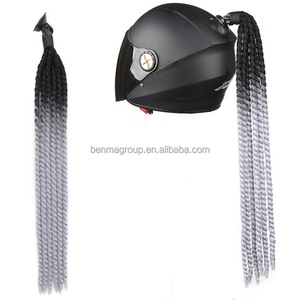 Accesorios para Motocicleta, Trenzas Coloridas para Casco, Trenzas para Mujer, Peluca para <span class=keywords><strong>Cascos</strong></span> de Motocicleta, Trenza de Pelo, Cola de Caballo Doble - Product Image 6