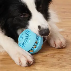 Toptan köpek oyuncak üreticileri fabrika kauçuk tedavi bulmaca besleyici diş temiz oyuncak top bulmaca oyunu köpek oyuncak top