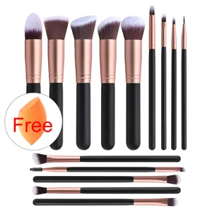 BUEART China Factory 22pcs pennello per fondotinta cosmetico pennelli per trucco campione gratuito pennelli per trucco all'ingrosso in fibra sintetica