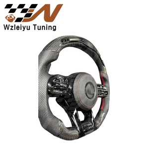 Conjunto de Volante de Fibra de Carbono, Nuevo Diseño Mejorado, Piezas Interiores Modificadas, Compatible con <span class=keywords><strong>Mercedes</strong></span>-Benz Serie A, C, <span class=keywords><strong>E</strong></span>, S, GLA, GLB, GLC - Product Image 4