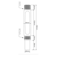 Capteur TDS EC 4-20mA avec sortie RS485, capteur de conductivité de l'eau 0-200uS/cm en acier inoxydable IP68 OEM pour eau pure