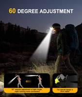 Brightenlux potente tipo C lámpara de cabeza antorcha Led COB Sensor de inducción faro 18650 recargable impermeable para senderismo Camping