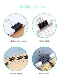 Hot Bán Đầy Màu Sắc Kim Loại Chất Kết Dính Clip 15 Mm 19Mm 25Mm 32Mm 41Mm 51Mm Giấy Clip Chủ Trường Văn Phòng Kim Loại Chất Kết Dính Clip - Product Image 4