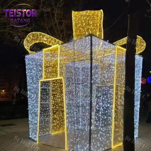 Christmas Gift Box Archway Motif Light LED Outdoor Entrance Decoration for Commercial Holiday Display - Product Image 6