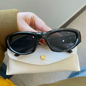 Lunettes de soleil tendance personnalisées avec logo, style vintage, pour femmes, créateur, protection UV400, unisexe, pour hommes, pour fêtes, personnalisées, œil de chat, Y2K - Product Image 6