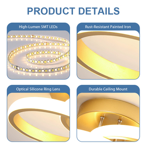 KHÁCH SẠN Acrylic trần ánh sáng đơn giản phòng ngủ phòng khách trang trí ánh sáng hành lang ánh sáng sang trọng kim loại đèn trần - Product Image 4