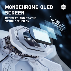 Kit de remappage EXtremeRate BEYOND avec manettes ergonomiques redessinées et écran OLED, en caoutchouc blanc et gris, pour PS5 Edge - Product Image 5