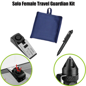 <span class=keywords><strong>Kit</strong></span> <span class=keywords><strong>de</strong></span> sécurité pour voyageurs femmes Solo Guardian |   Alarme 120 dB + Stylo tactique (brise-vitre) + Sac pliable anti-coupure - Product Image 1