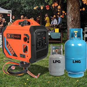 เครื่องกำเนิดไฟฟ้าแบบพกพา 3.5kW 6.5kW ใช้ได้สองระบบ LPG/LNG สตาร์ทด้วยรีโมท เงียบ สำหรับใช้ในบ้าน 006 คลื่นไซน์บริสุทธิ์ เสถียร สะอาด - Product Image 3
