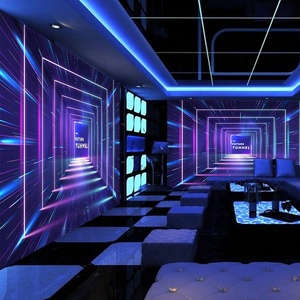 Hình ảnh không gian mở rộng phát sáng Tường giấy 3D thanh trang trí bức tranh tường hình nền - Product Image 1