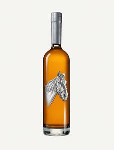 Botella de Licor de Vidrio Personalizada con Diseño de Caballo en Relieve, Botella de Lujo para Whisky, <span class=keywords><strong>Vodka</strong></span> y Ron, Proveedor de Botellas de Vidrio OEM - Product Image 2