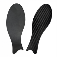 Semelle intérieure en fibre de carbone, insert de chaussure semi-rigide pour le terrain synthétique, plaque de soutien légère pour la course, le football, le basketball et les sports