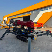 Guindaste Aranha RST L-348 de 3 Toneladas com Elevador a Vácuo para Vidros, Cesto de Operador, Lança Articulada, Acionamento a Diesel/Elétrico e Sistema Totalmente Hidráulico