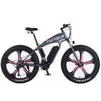 Bicicleta eléctrica XFY de 26'' 48V 350W, bicicleta eléctrica de montaña, bicicleta eléctrica híbrida con frenos hidráulicos, bicicleta eléctrica Fatbike