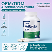 Capsules de Glucosamine Chondroïtine MSM OEM ODM Marque Privée Soutien Articulaire Mélange de Curcuma pour Autres Compléments de Santé