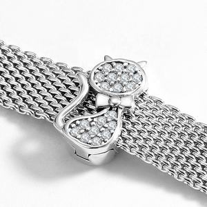 Mignon Gentleman Chat Perles Authentique 925 Sterling Silver Animal <span class=keywords><strong>Charm</strong></span> pour Reflexions Bracelets Femmes Fabrication de Bijoux Accessoires - Product Image 2