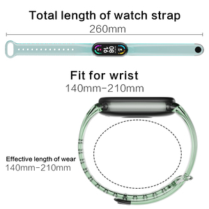 Correa de silicona para reloj Xiaomi <span class=keywords><strong>Mi</strong></span> <span class=keywords><strong>Band</strong></span> 5, repuesto transparente con cambio de Color, para <span class=keywords><strong>Mi</strong></span> <span class=keywords><strong>Band</strong></span> <span class=keywords><strong>6</strong></span> - Product Image 2