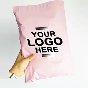 Hot Sale Plastic Courier Self Seal Pink Poly Clothes Garment Cosmetic Packaging Mailer Bags Express Shipping Bag For Clothing