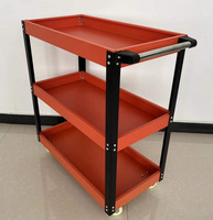 Chariot outil mobile réglable à 3 niveaux, chariot pour atelier, chariot de poitrine avec roulettes
