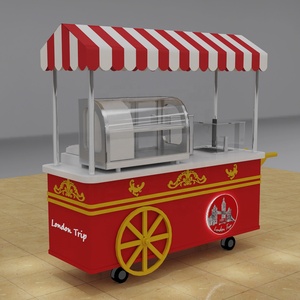 รถเข็นขายอาหารขนาดเล็ก, รถเข็นขายของริมทางสำหรับขาย - Product Image 3