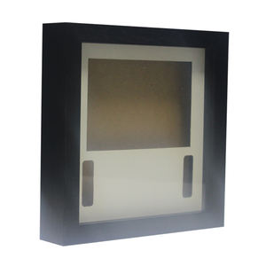 אהדה מתנות כלב צווארון זיכרון מסגרת 8*8 שחור כלב זיכרון תמונה מסגרת MDF או עץ כלב תמונה מסגרות עם צווארון - Product Image 2