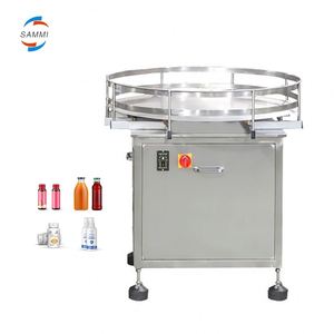 Désaggrégateur <span class=keywords><strong>de</strong></span> bouteilles rondes entièrement automatique haute vitesse / Alimentateur <span class=keywords><strong>de</strong></span> bouteilles / <span class=keywords><strong>Table</strong></span> tournante pour ligne <span class=keywords><strong>de</strong></span> production <span class=keywords><strong>de</strong></span> remplissage - Product Image 1