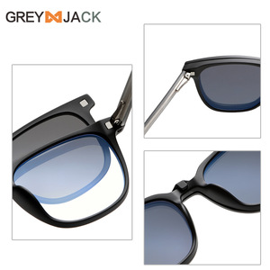 Gafas de Sol Magnéticas Greyjack, Montura Negra Tr90, Lentes TAC UV400, Visión Nocturna, Unisex, Polarizadas - Product Image 1