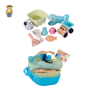 Wholesale Wheat Straw Beach Toys 9pcs <b>Kids</b> Sand Toy Set with Backpack Bucket Dump Truck Whale <b>Watering</b> <b>Can</b> Eco-Friendly Bulk - Product Image 6