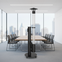 Poêle à granulés moderne autoportant 5KW pour usage extérieur, avec foyer, tube de fumée en verre borosilicate, acier inoxydable, trémie de 3,8 kg