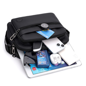 Bolso Bandolera de Lona Oxford para Hombre, Impermeable, Ligero, con Logotipo Personalizado, Bolso Mensajero de Gran Capacidad - Product Image 6