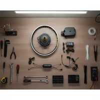 Kit de conversion de vélo électrique de haute qualité, homologué EN15194 CE/EMC, avec batterie au lithium, écran LCD et moteur sans balais 200-500W - Vente flash