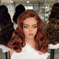 Peluca de Cabello Humano Virgen con Encaje HD Transparente 5x5, Cabello Ondulado de Donante, Rizado y Voluminoso, 300% de Densidad, Cabello Natural de Vietnam, 18 Pulgadas