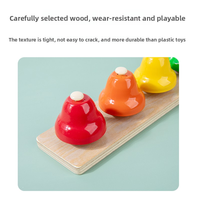 Pretend Play Early Educational Wooden Colorful Music Instrument Toys 8 Notes Music Bells Percussion for 2 4 Years Kids