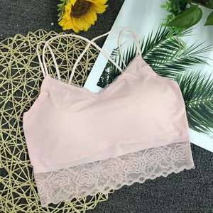 低価格オリジナルブランドラベル残った女性夏セクシーノースリーブ刺繍レースベストブラウスカジュアルタンクトップスバングラデシュ - Product Image 3