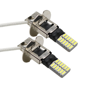 Luces antiniebla para coche H1 H3, 24 luces 4014, luces antiniebla delanteras, reequipamiento de faros, bombillas para coche, luces LED - Product Image 2