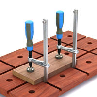 Havors C-062 160*60mm Pince en F en acier chromé |   Serre-joint réglable pour le travail du bois et l'assemblage