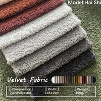 Tissu d'ameublement bouclé pour animaux de compagnie, 450 GSM, durable, anti-rayures, texturé, pour canapé, meubles et projets de bricolage
