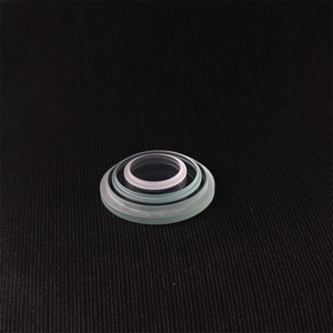 Bande transparente personnalisée avec des disques de verre circulaires au bord des marches formant une fenêtre circulaire - Product Image 6
