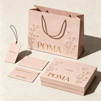 Bolsas de Papel de Regalo de Lujo al por Mayor, Bolsas de Papel Impresas para Regalos, Bolsas de Papel para Cosméticos con su Propio Logotipo