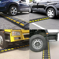 Ralentisseurs de vitesse portables, durables et réfléchissants en plastique pour routes en asphalte, quartiers, garages, parkings et allées, fabriqués en Chine par HENGZEANFANG
