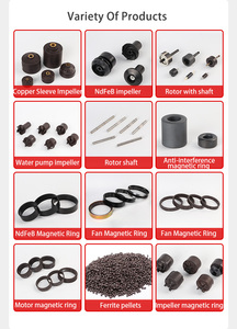 Venta al por mayor 45 plástico magnético 25 alto 8 polos ferrita imán unido anillo OEM alternador Rotor inyección soldadura procesamiento - Product Image 4