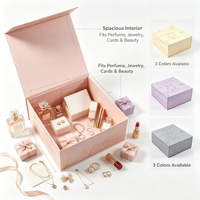 Nouvelle boîte cadeau magnétique en papier holographique doré, avec doublure en éponge, en carton recyclé, pour cadeaux cosmétiques