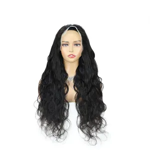 virgin hair half lace wig supplier wholesale body wave frontal wig 150% density 13x6 transparent lace