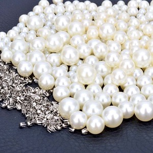 อุปกรณ์ตกแต่งเสื้อผ้าคุณภาพสูง กระดุมหนังทรงกระบอกประดับมุก สำหรับงานฝีมือ ซ่อมแซมเสื้อผ้า ลูกไม้ หมวก ไม่มีรู ประดับมุก DIY เย็บปักถักร้อย - Product Image 1