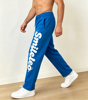 Pantalones Deportivos de Algodón French Terry para Hombre, con Estampado Puff y Logotipo Personalizado