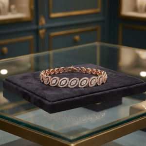 Pulseras de Oro Rosa para Mujer, 75.5% de Pureza, 9.64g, Elegantes, Modernas, con Dijes Finos, Brazaletes a la Moda - Product Image 3