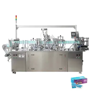 Good quality four-side wet wipes production equipment machine single sachet wipe shoe wipes