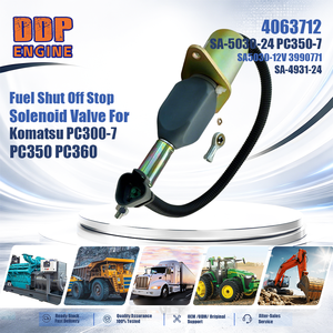 Válvula solenoide de corte de combustible 4063712 SA-5030-24 PC350-7 SA5030-12V 3990771 SA-4931-24 para Komatsu PC300-7 PC350 PC360 - Product Image 2